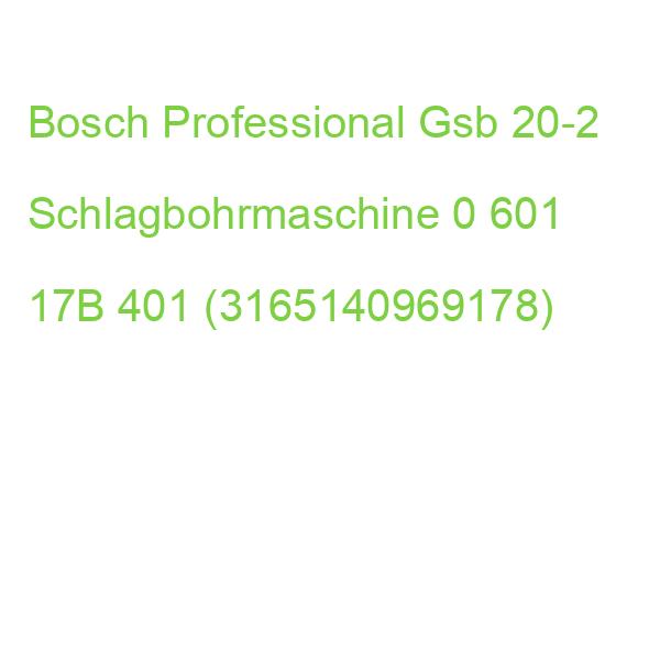 Bosch Professional Gsb 20-2 Schlagbohrmaschine 060117B401 (3165140969178)