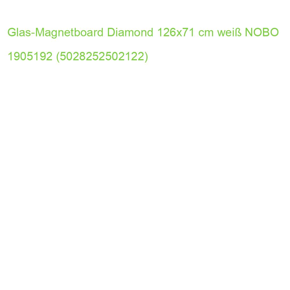 Glas-Magnetboard Diamond 126x71 cm weiß NOBO 1905192 (5028252502122)