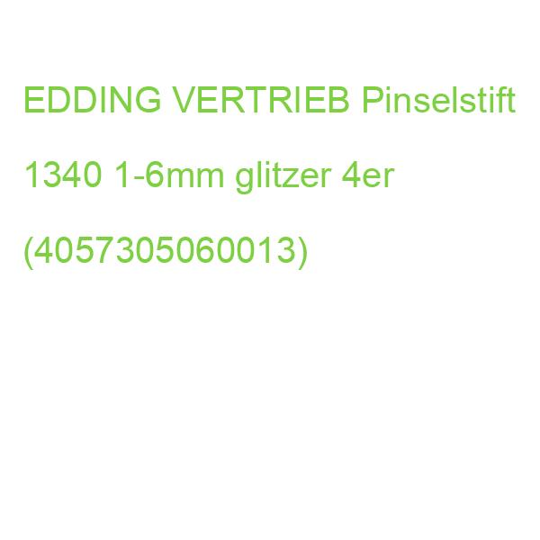 edding Pinselstift 1340 Glitzer 1-6mm 4 Stück