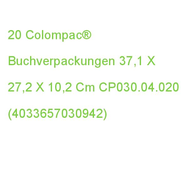 20 Colompac Buchverpackungen 37,1 X 27,2 X 10,2 Cm CP030.04.020 (4033657030942)