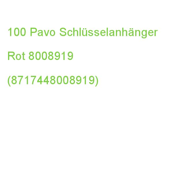 Pavo Schlüsselanhänger Rot, 100 St. 8008919 (8717448008919)