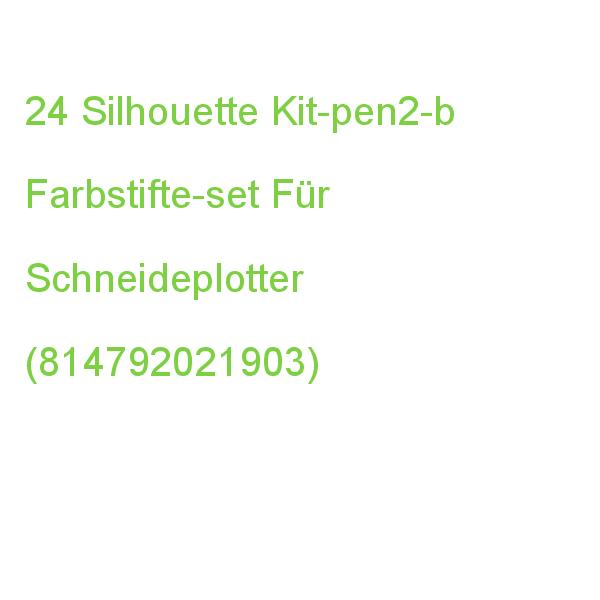 Silhouette Kit-pen2-b Farbstifte Für Schneideplotter Farbsortiert, 24 St. (0814792021903)