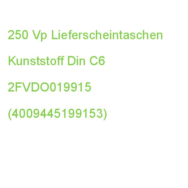 Vp Lieferscheintaschen Kunststoff Din C6 250 St. 2FVDO019915