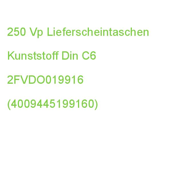 Vp Lieferscheintaschen Kunststoff Din C6 250 St. 2FVDO019916