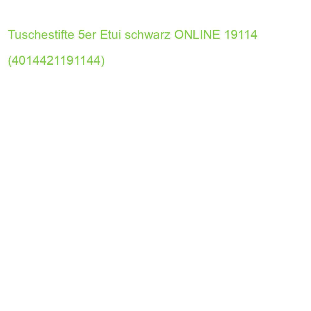Tuschestifte 5er Etui schwarz ONLINE 19114 (4014421191144)