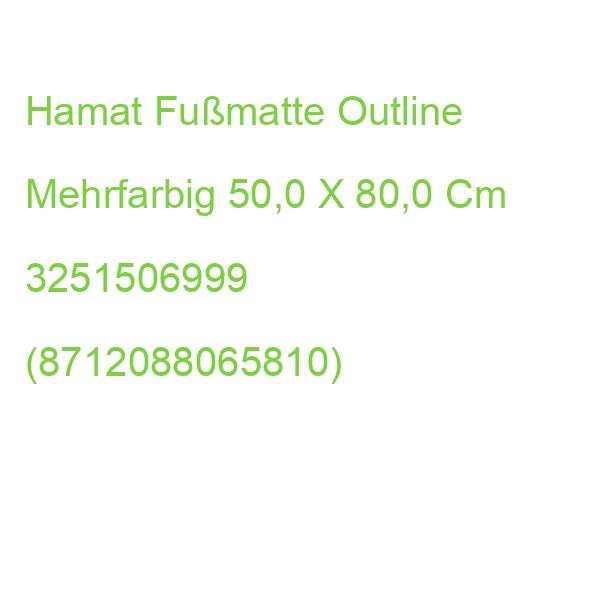 Hamat Fußmatte Outline Mehrfarbig 50,0 X 80,0 Cm 3251506999 (8712088065810)