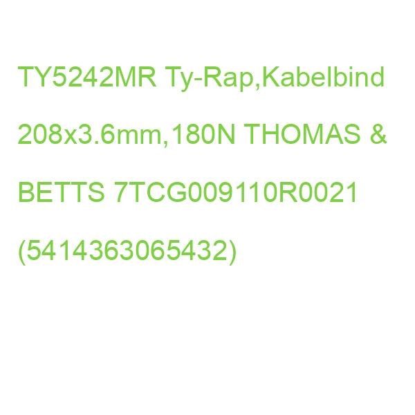 TY5242MR Ty-Rap,Kabelbind 208x3.6mm,180N THOMAS & BETTS 7TCG009110R0021 (5414363065432)