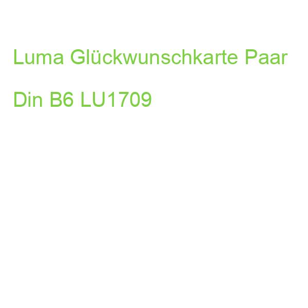 Luma Glückwunschkarte Paar Din B6 LU1709