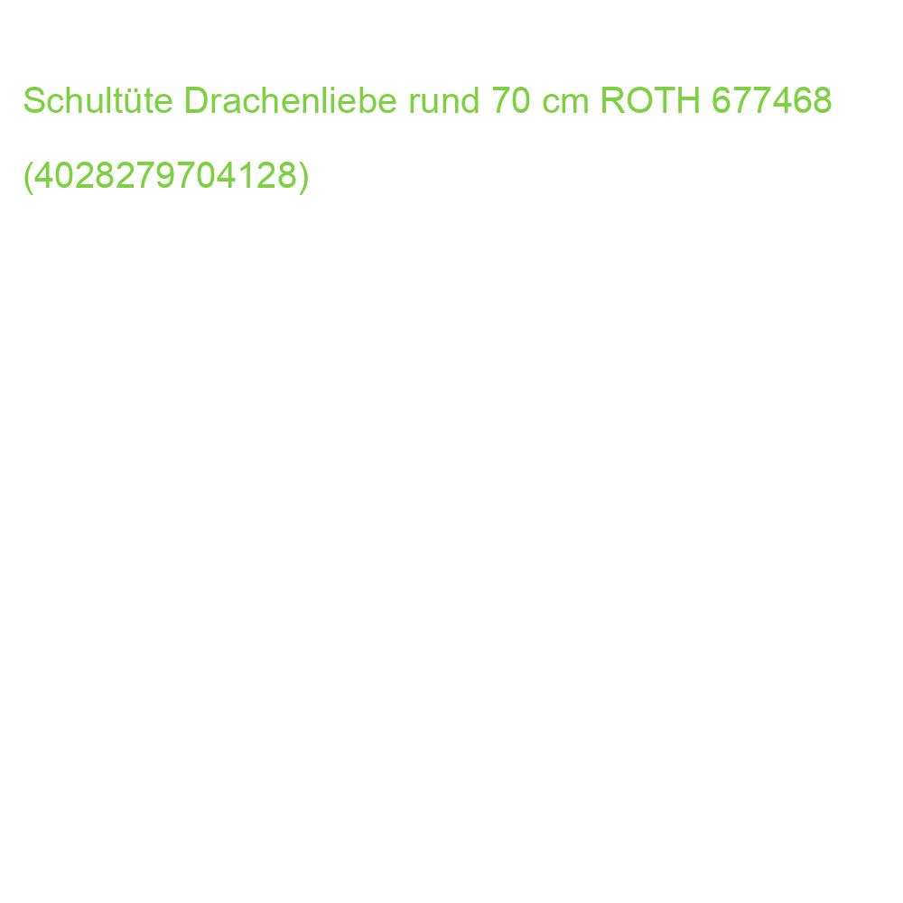 Schultüte Drachenliebe rund 70 cm ROTH 677468 (4028279704128)