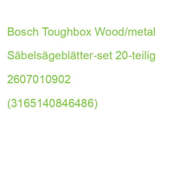 Bosch Toughbox Wood/metal Säbelsägeblätter-set 20-teilig 2607010902 (3165140846486)
