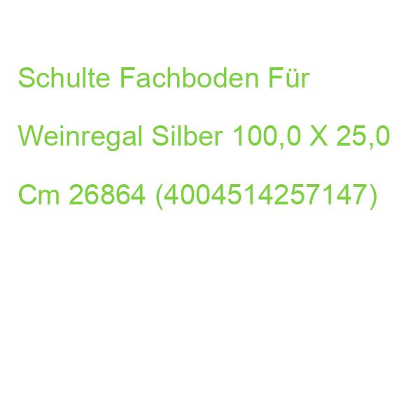 Schulte Fachboden Für Weinregal Silber 100,0 X 25,0 Cm 26864 (4004514257147)