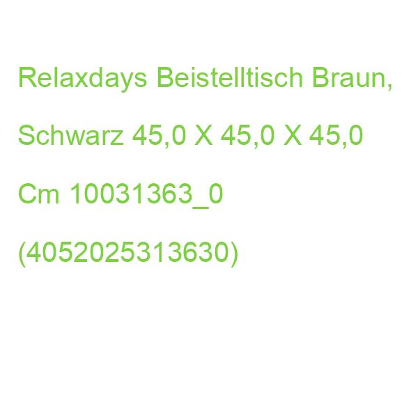 Relaxdays Beistelltisch Braun, Schwarz 45,0 X 45,0 X 45,0 Cm 10031363_0 (4052025313630)