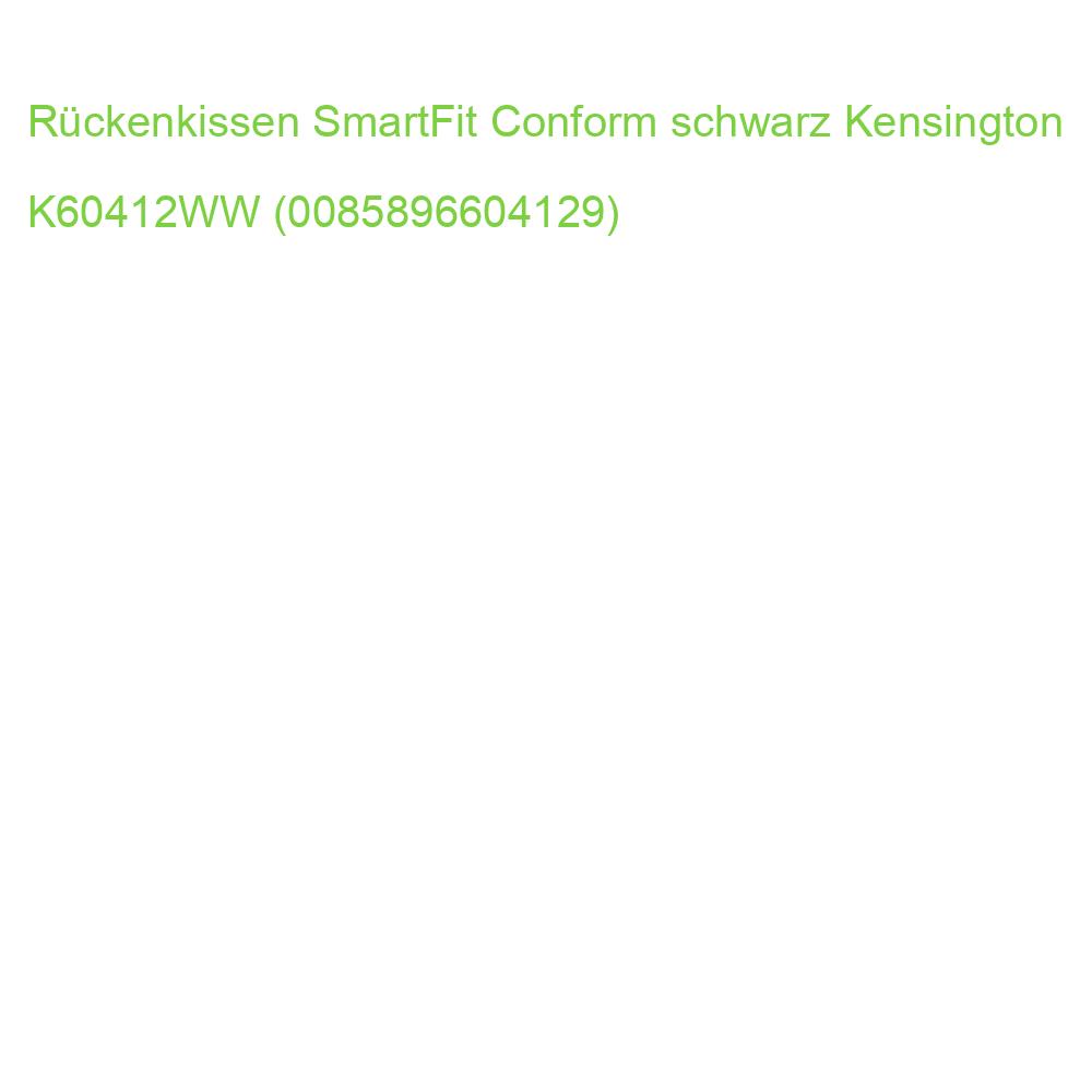 Rückenkissen SmartFit Conform schwarz Kensington K60412WW (0085896604129)