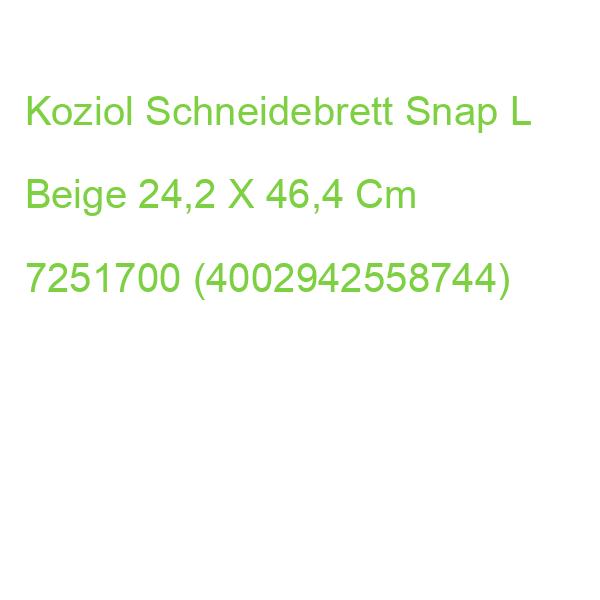 Koziol Schneidebrett Snap L Beige 24,2 X 46,4 Cm 7251700 (4002942558744)