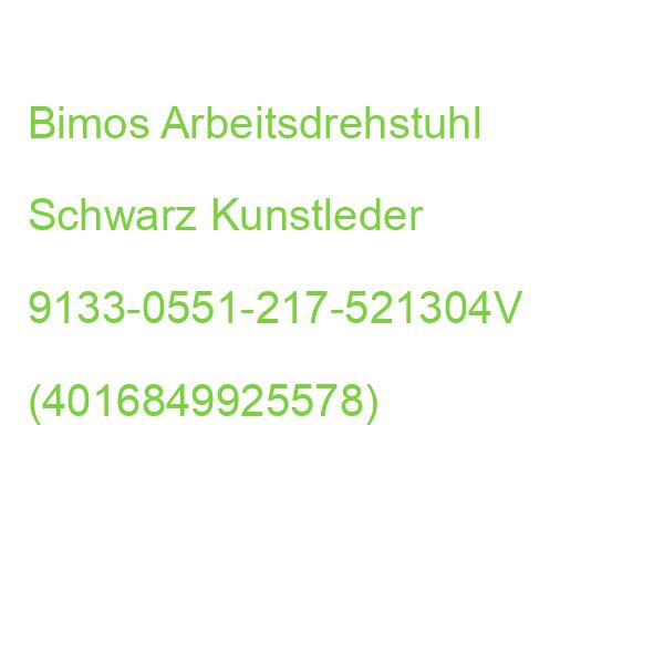 Bimos Arbeitsdrehstuhl Schwarz Kunstleder 9133-0551-217-521304V (4016849925578)