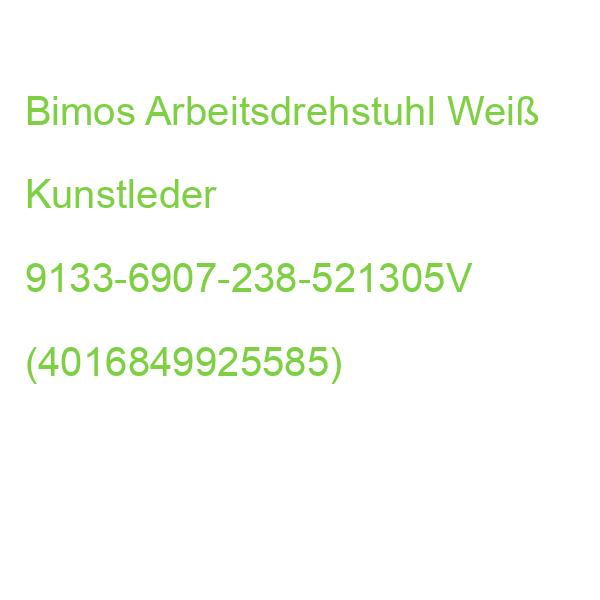 Bimos Arbeitsdrehstuhl Weiß Kunstleder 9133-6907-238-521305V (4016849925585)
