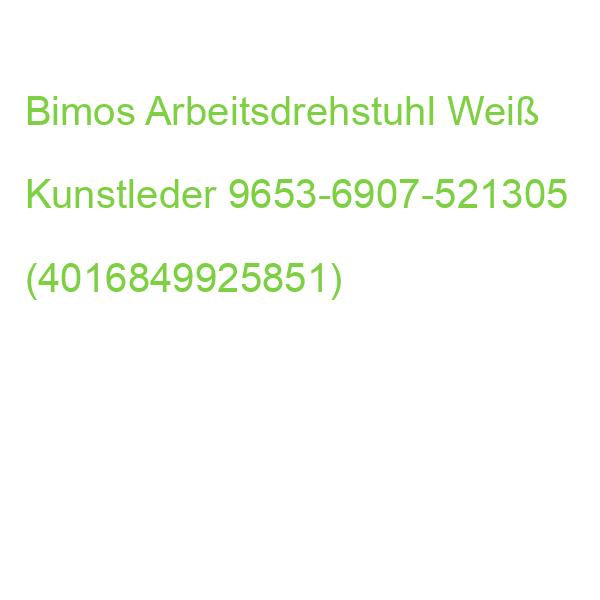Bimos Arbeitsdrehstuhl Weiß Kunstleder 9653-6907-521305 (4016849925851)