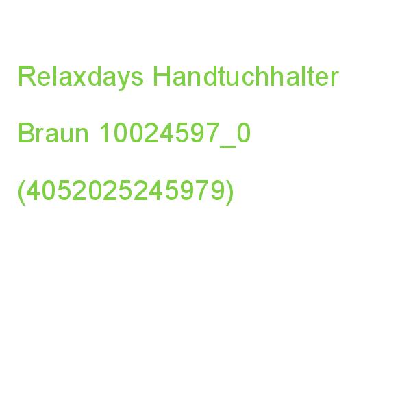 4 Relaxdays Handtuchhalter Braun, Silber 10024597_0 (4052025245979)