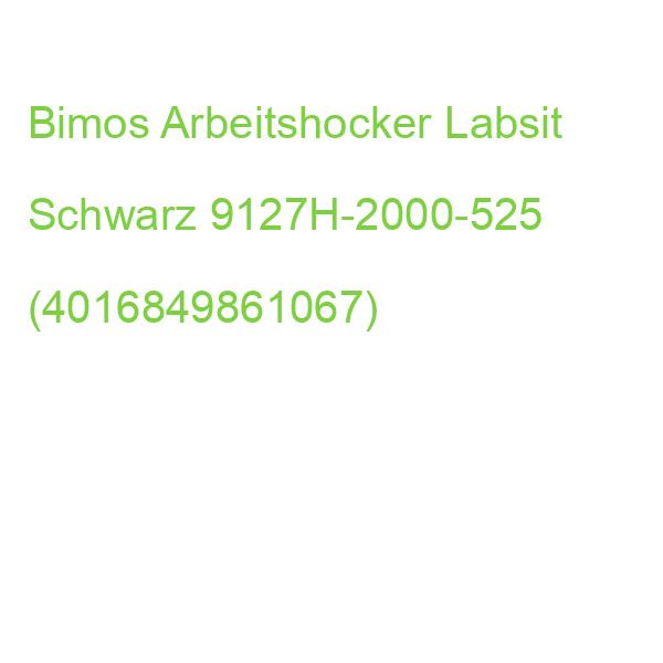 Bimos Arbeitshocker Labsit Schwarz 9127H-2000-525 (4016849861067)