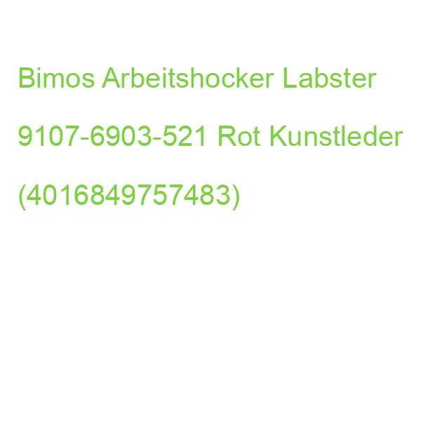 Bimos Arbeitshocker Labster 9107-6903-521 Rot Kunstleder (4016849757483)