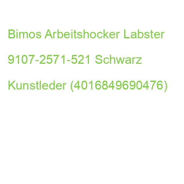 Bimos Arbeitshocker Labster 9107-2571-521 Schwarz Kunstleder (4016849690476)