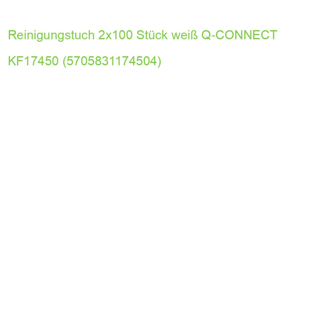 Reinigungstuch 2x100 Stück weiß Q-CONNECT KF17450 (5705831174504)