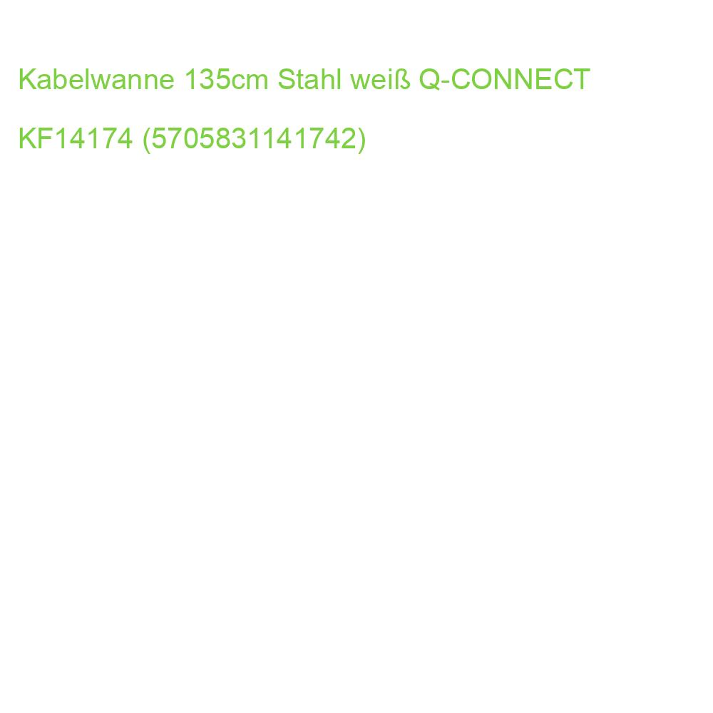 Kabelwanne 135cm Stahl weiß Q-CONNECT KF14174 (5705831141742)
