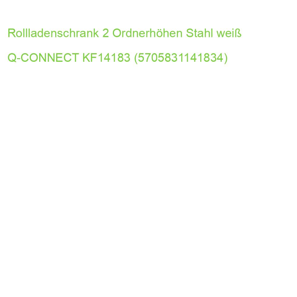 Rollladenschrank 2 Ordnerhöhen Stahl weiß Q-CONNECT KF14183 (5705831141834)