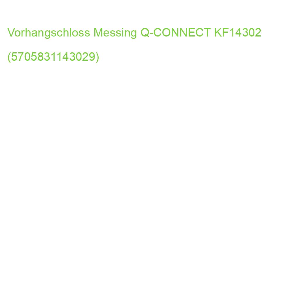Vorhangschloss Messing Q-CONNECT KF14302 (5705831143029)