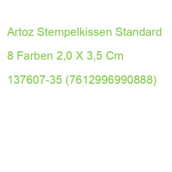 Artoz Stempelkissen Standard 8 Farben 2,0 X 3,5 Cm 137607-35 (7612996990888)