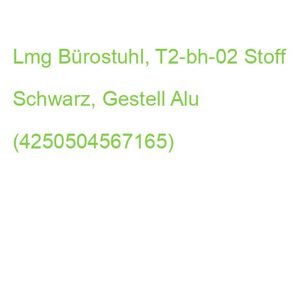 Lmg Bürostuhl, T2-bh-02 Stoff Schwarz, Gestell Alu (4250504567165)