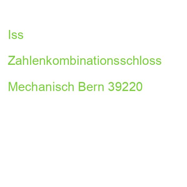 Iss Zahlenkombinationsschloss Mechanisch Bern 39220