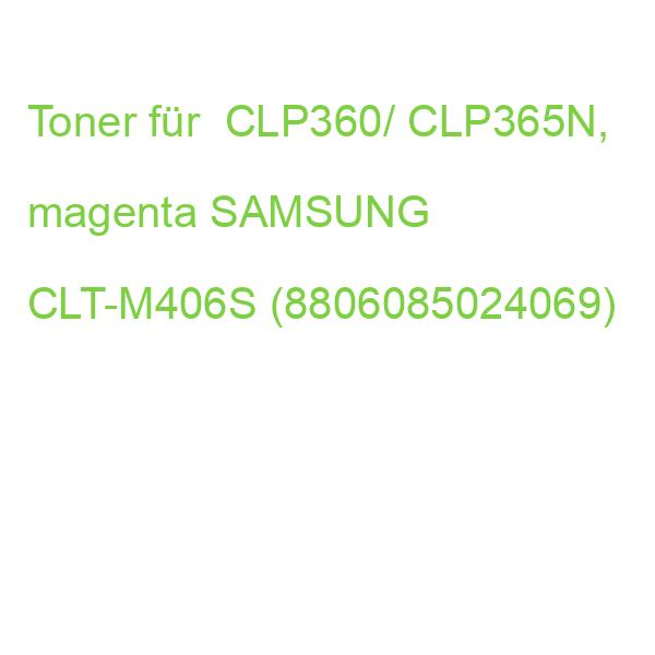 Toner für CLP360/ CLP365N, magenta SAMSUNG CLT-M406S (8806085024069)