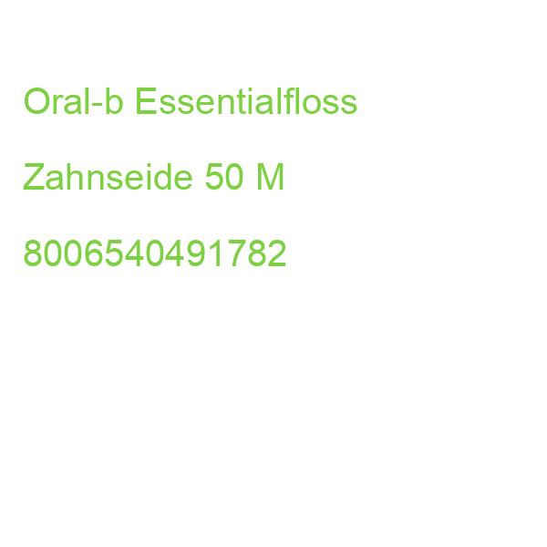 Oral-b Essentialfloss Zahnseide 50 M 8006540491782