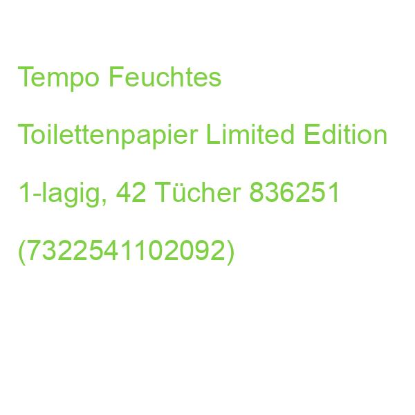 Tempo Feuchtes Toilettenpapier Limited Edition 1-lagig, 42 Tücher 836251 (7322541102092)