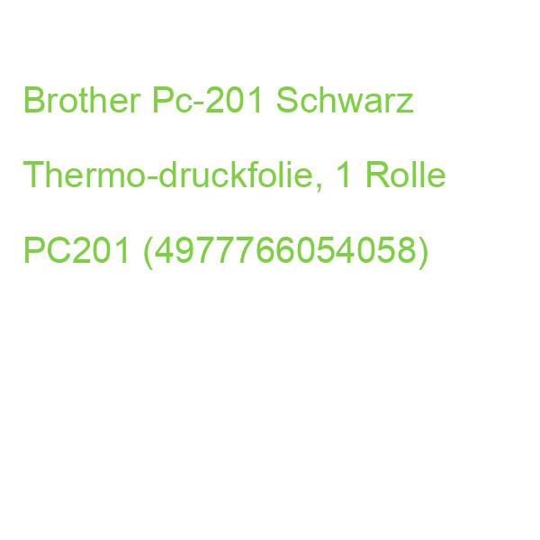 Brother Pc-201 Schwarz Thermo-druckfolie, 1 Rolle PC201 (4977766054058)