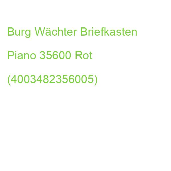 Burg Wächter Briefkasten Piano 35600 Rot (4003482356005)