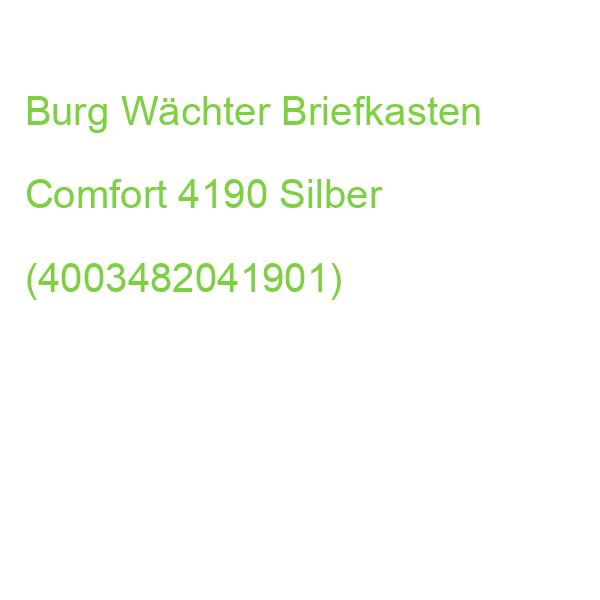 Burg Wächter Briefkasten Comfort 4190 Silber (4003482041901)