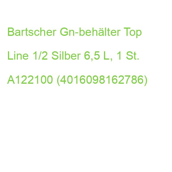 Bartscher Gn-behälter Top Line 1/2 Silber 6,5 L, 1 St. A122100 (4016098162786)