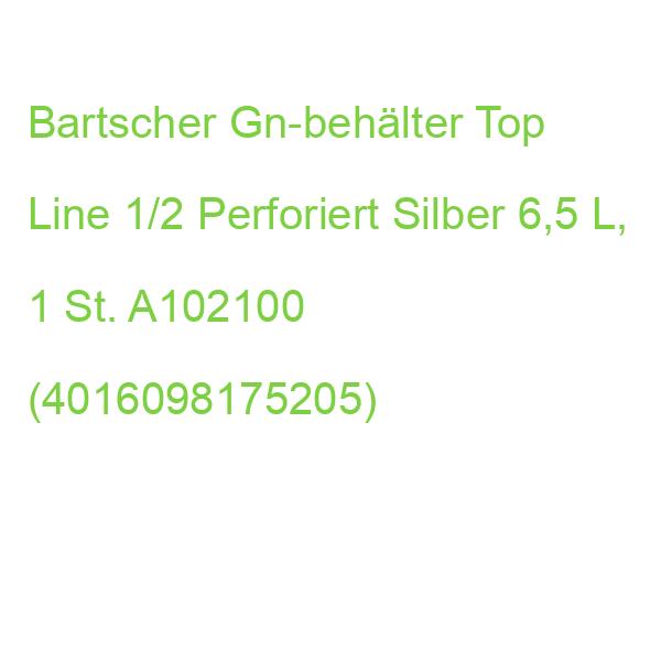 Bartscher Gn-behälter Top Line 1/2 Perforiert Silber 6,5 L, 1 St. A102100 (4016098175205)