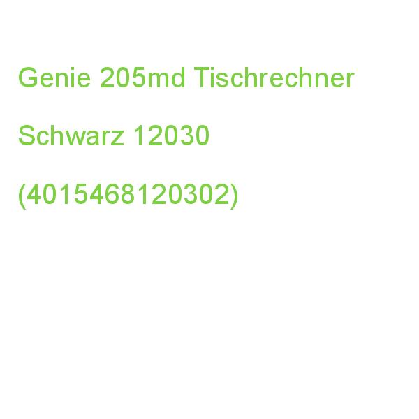 Genie 205md Tischrechner Schwarz 12030 (4015468120302)