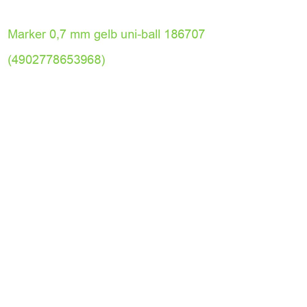 Marker 0,7 mm gelb uni-ball 186707 (4902778653968)