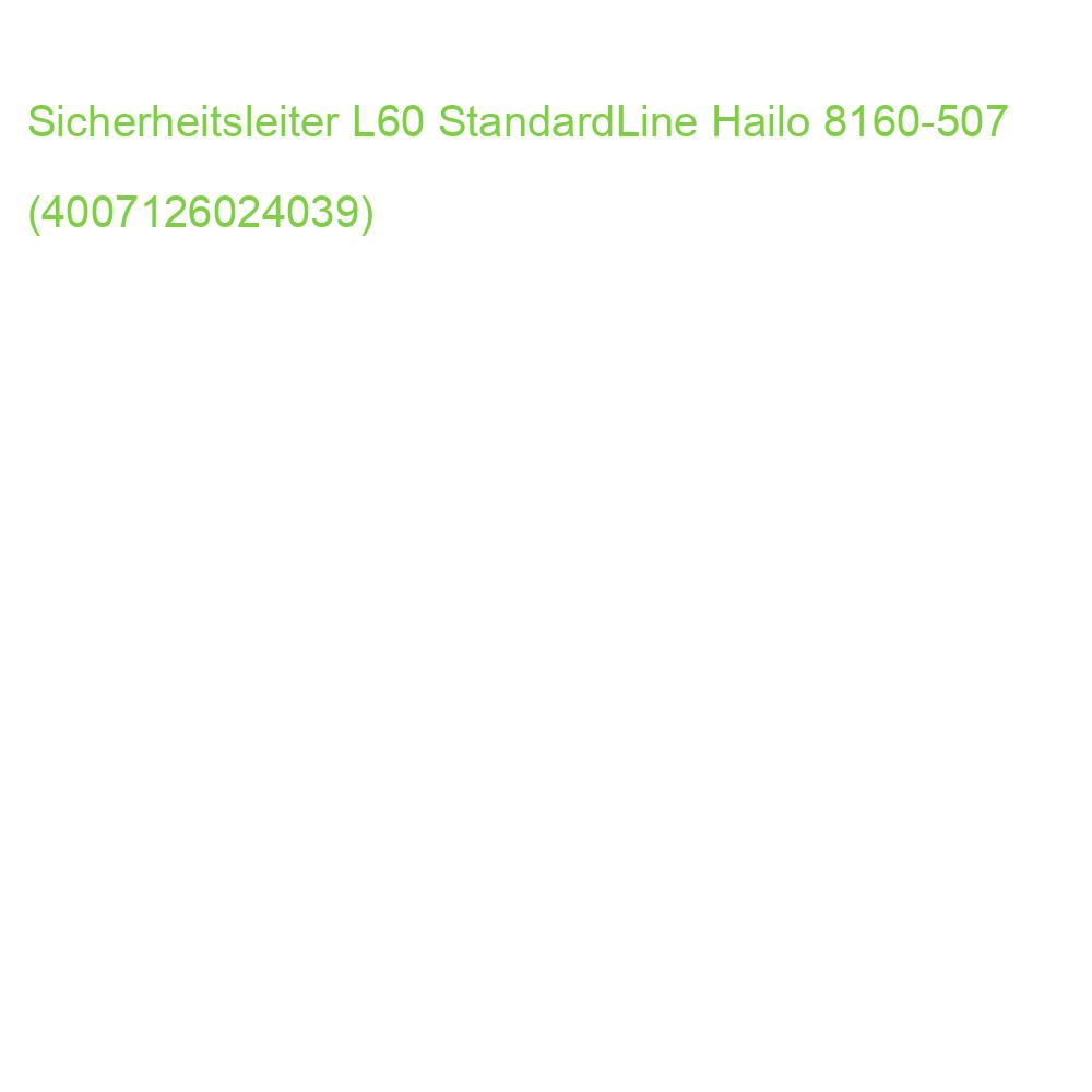 Alu-Sicherheitsleiter L60 StandardLine 5 Stufen HAILO 8160-507 (4007126024039)