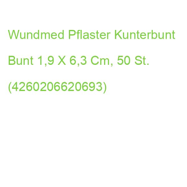 Wundmed Pflaster Kunterbunt 05-010 Bunt 1,9 X 6,3 Cm, 50 St. (4260206620693)