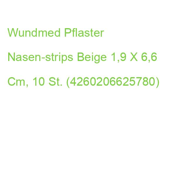 Wundmed Pflaster Nasen-strips 02-096 Beige 1,9 X 6,6 Cm, 10 St. (4260206625780)