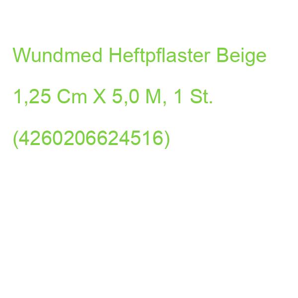 Wundmed Heftpflaster 02-081 Beige 1,25 Cm X 5,0 M, 1 St. (4260206624516)