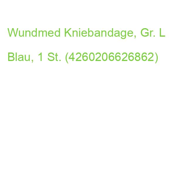 Wundmed Kniebandage 04-005l, Gr. L Blau, 1 St. (4260206626862)