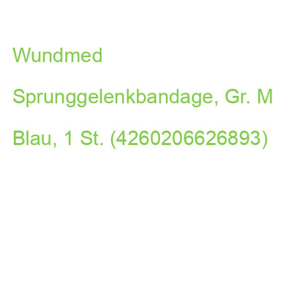 Wundmed Sprunggelenkbandage 04-004m, Gr. M Blau, 1 St. (4260206626893)