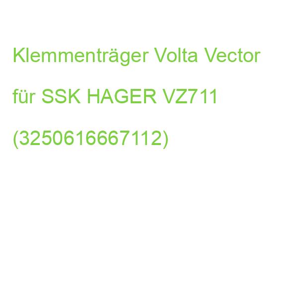 Klemmenträger Volta Vector für SSK HAGER VZ711 (3250616667112)