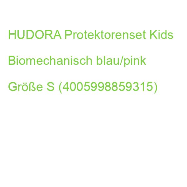 HUDORA Protektorenset Kids Biomechanisch blau/pink Größe S (4005998859315)